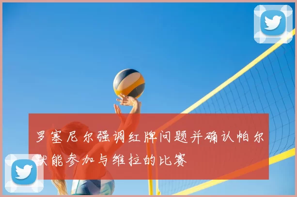 罗塞尼尔强调红牌问题并确认帕尔默能参加与维拉的比赛