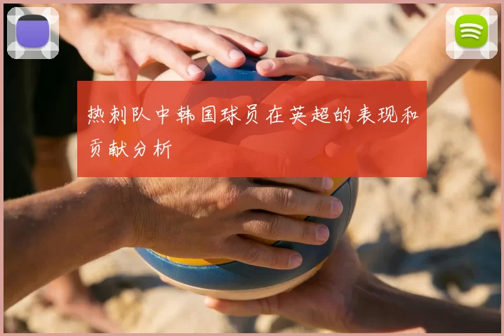 热刺队中韩国球员在英超的表现和贡献分析
