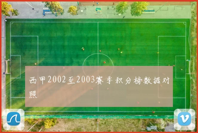 西甲2002至2003赛季积分榜数据对照
