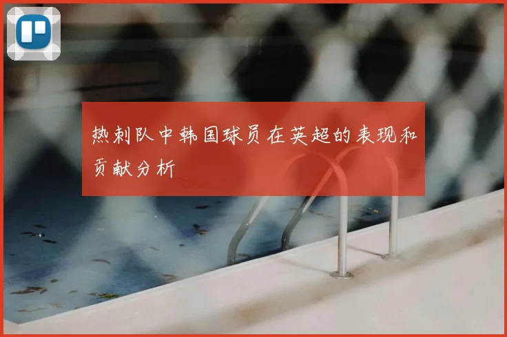热刺队中韩国球员在英超的表现和贡献分析